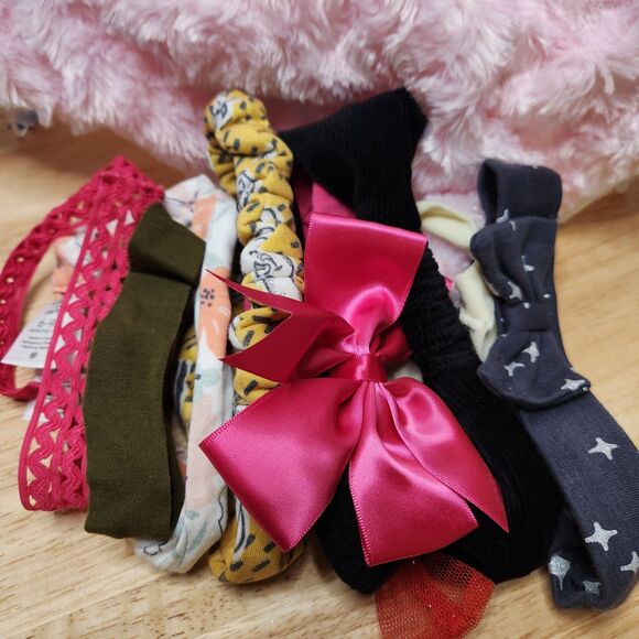 Blankets Beyond Baby Girls bundle lovey hair accessories lot - Picture 5 of 5